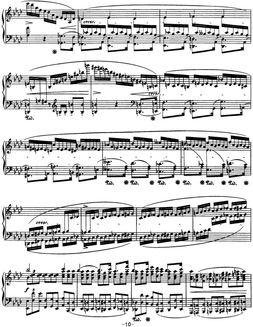 肖邦 幻想波兰舞曲 Op.61 降A大调 Polonaise钢琴曲谱（图10）