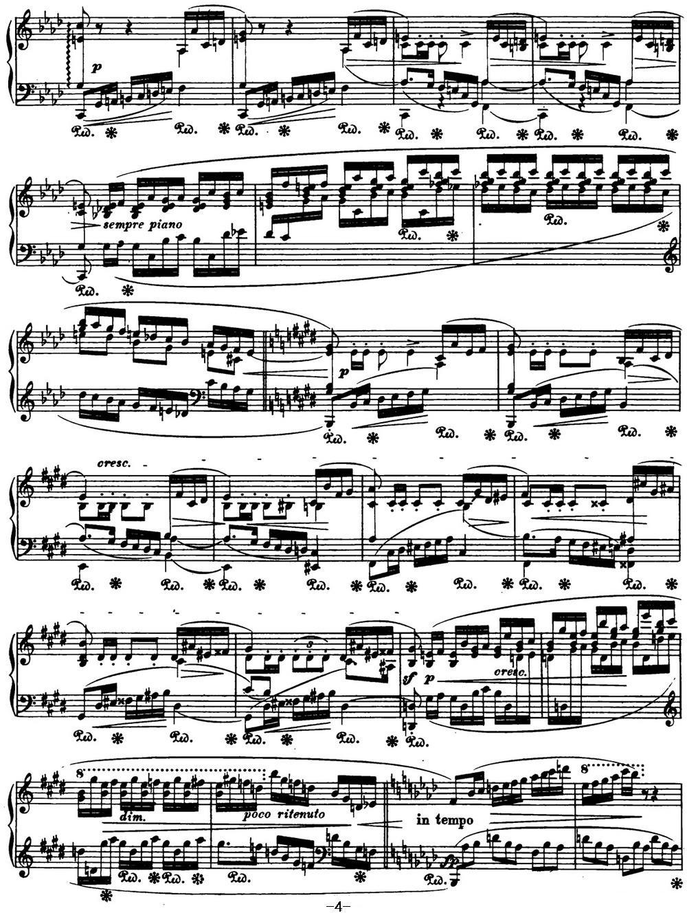肖邦 幻想波兰舞曲 Op.61 降A大调 Polonaise钢琴曲谱（图4）
