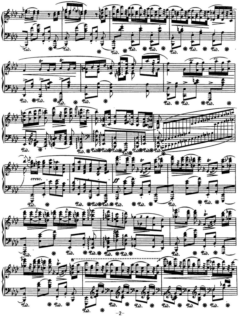 肖邦 波兰舞曲 英雄 Op.53 降A大调 Polonaise钢琴曲谱（图2）