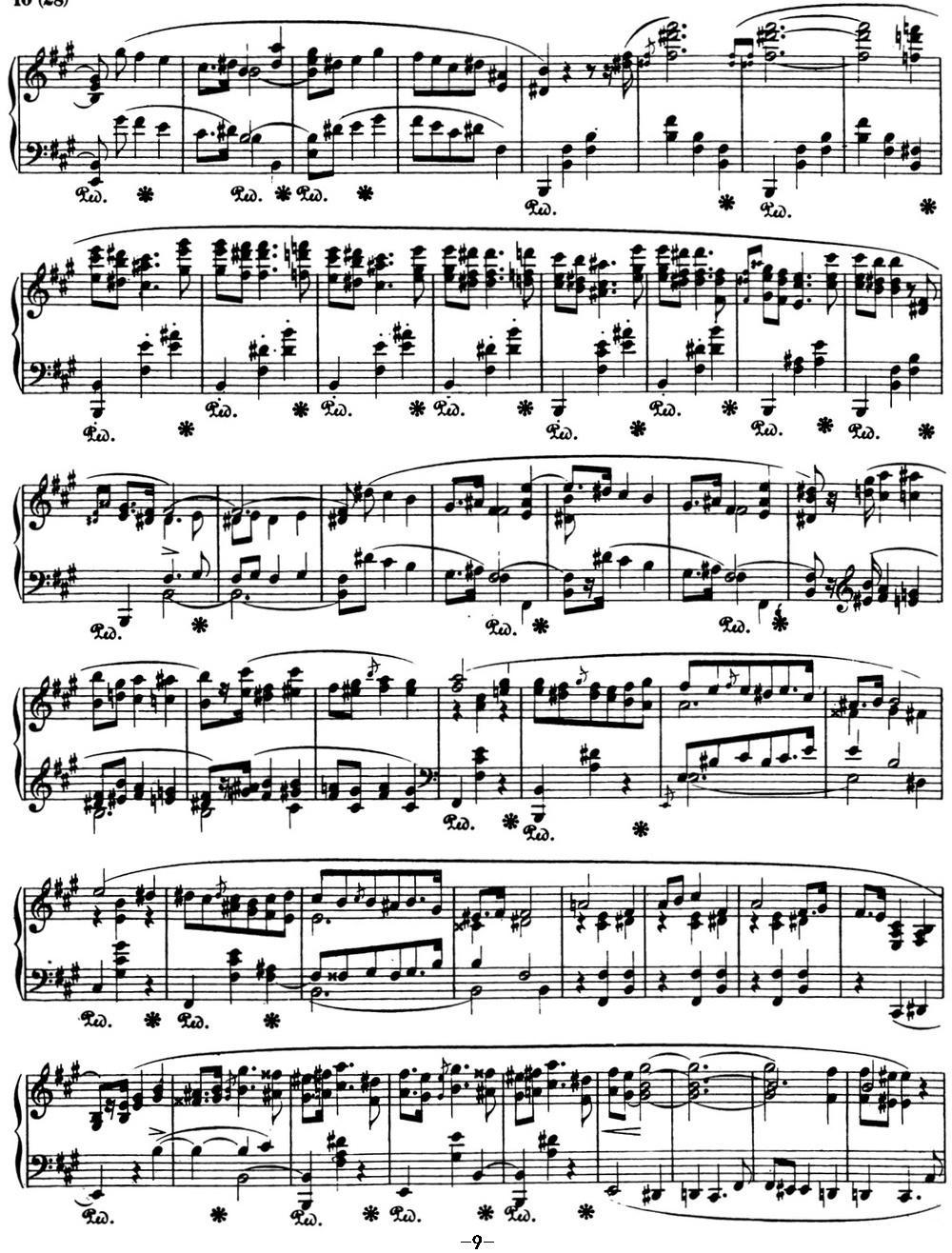 肖邦 波兰舞曲 Op.44 升f小调 Polonaise钢琴曲谱（图9）