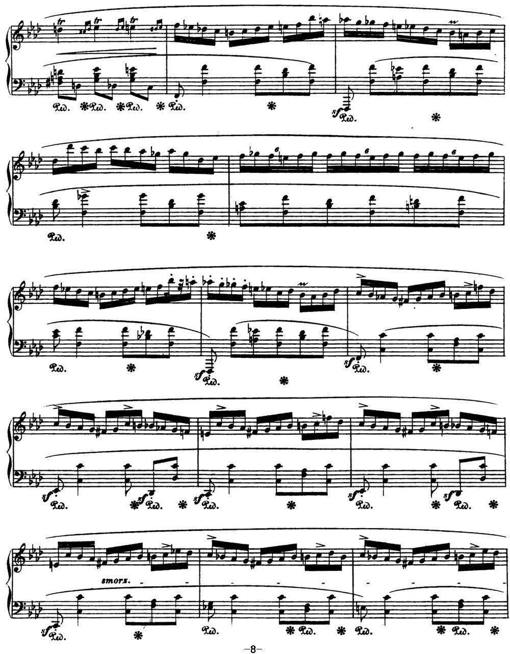 肖邦 波兰舞曲 英雄 Op.53 降A大调 Polonaise钢琴曲谱（图8）