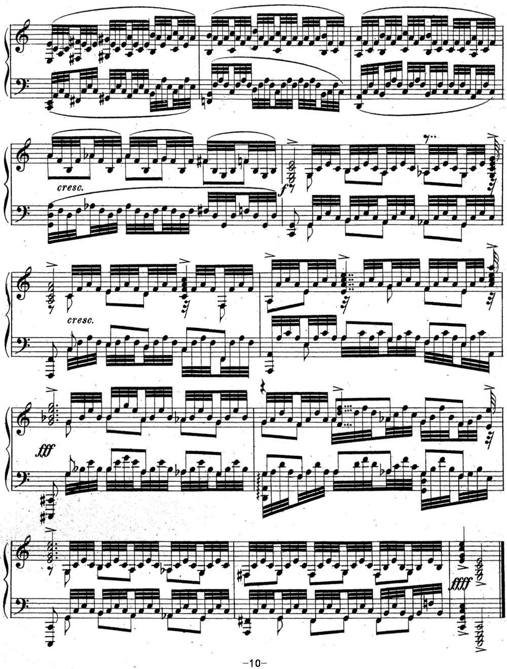 拉赫玛尼诺夫 音乐瞬间 Op.16 No.6 C大调钢琴曲谱（图10）