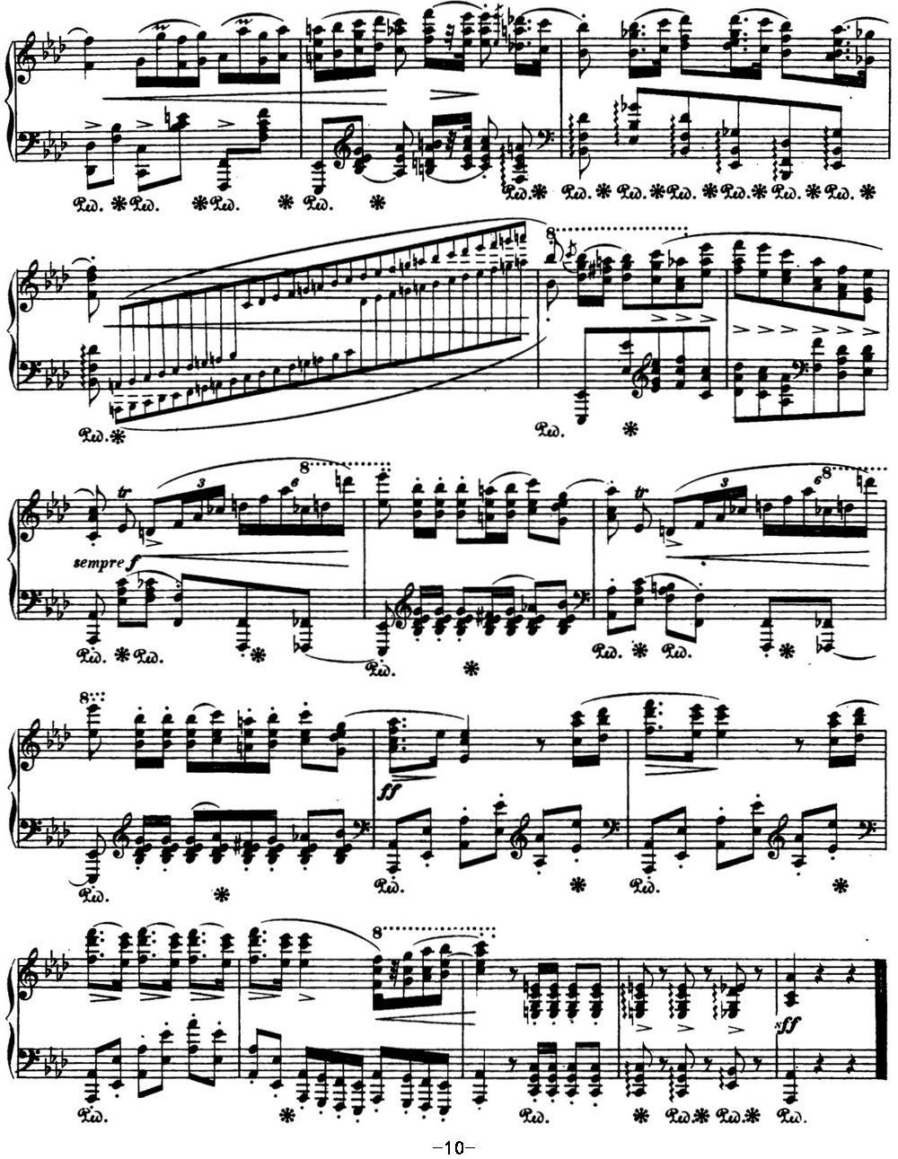 肖邦 波兰舞曲 英雄 Op.53 降A大调 Polonaise钢琴曲谱（图10）