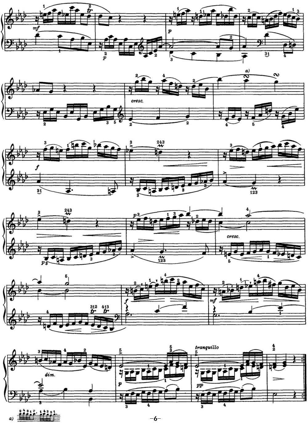 海顿 钢琴奏鸣曲 Hob XVI 45 Divertimento Eb major钢琴曲谱（图6）