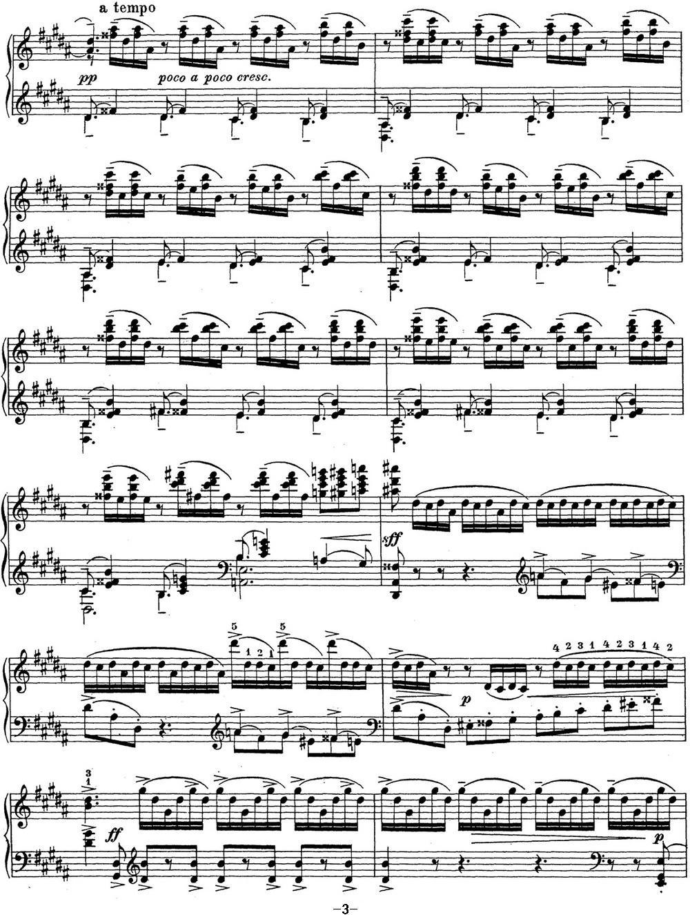 拉赫玛尼诺夫 钢琴前奏曲23 升G小调 Op.32 No.12钢琴曲谱（图3）