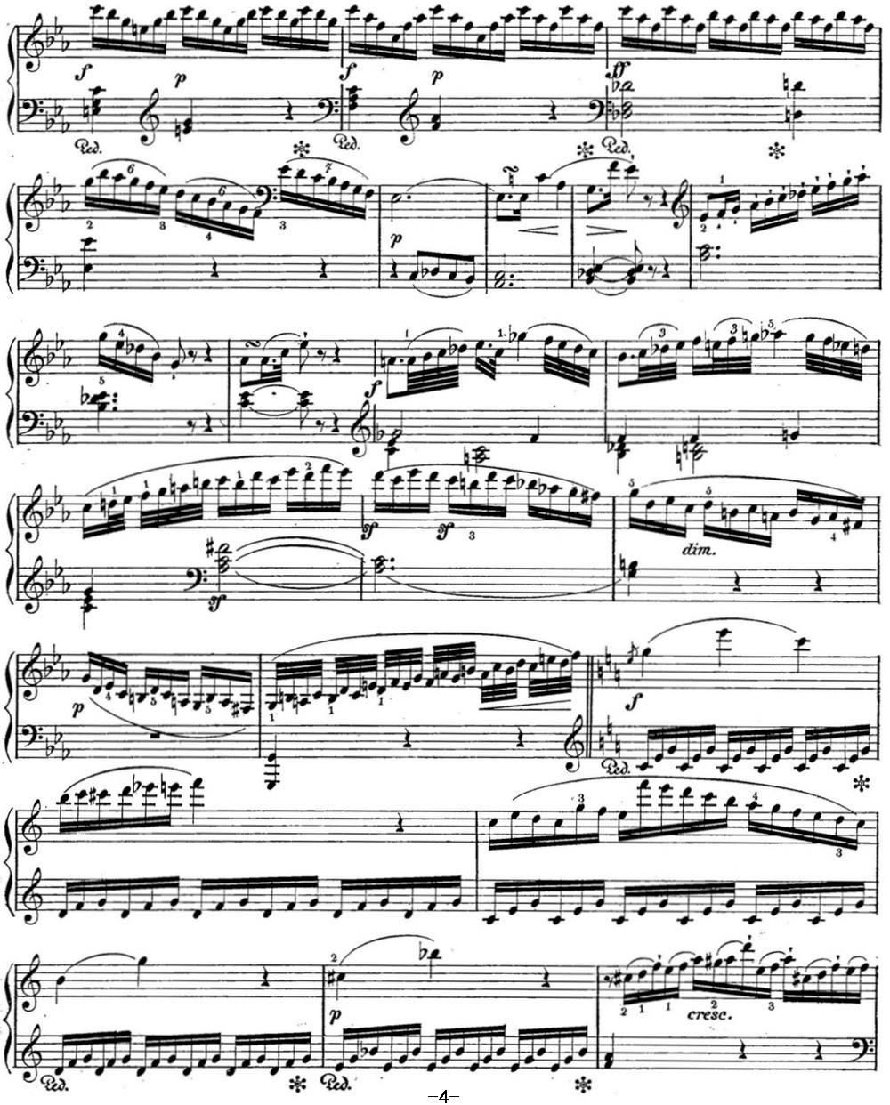 海顿 钢琴奏鸣曲 Hob XVI 48 in C major钢琴曲谱（图4）