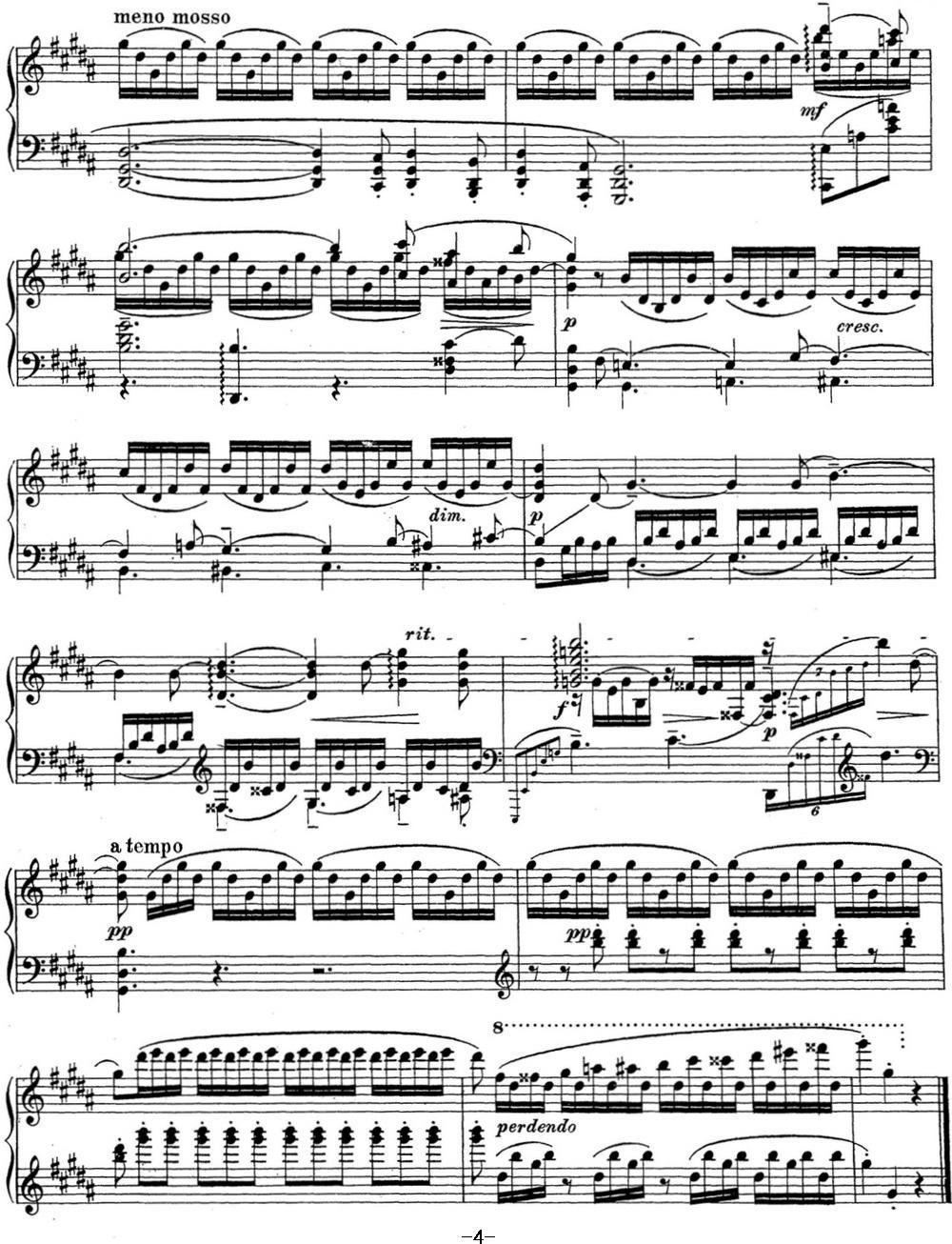 拉赫玛尼诺夫 钢琴前奏曲23 升G小调 Op.32 No.12钢琴曲谱（图4）