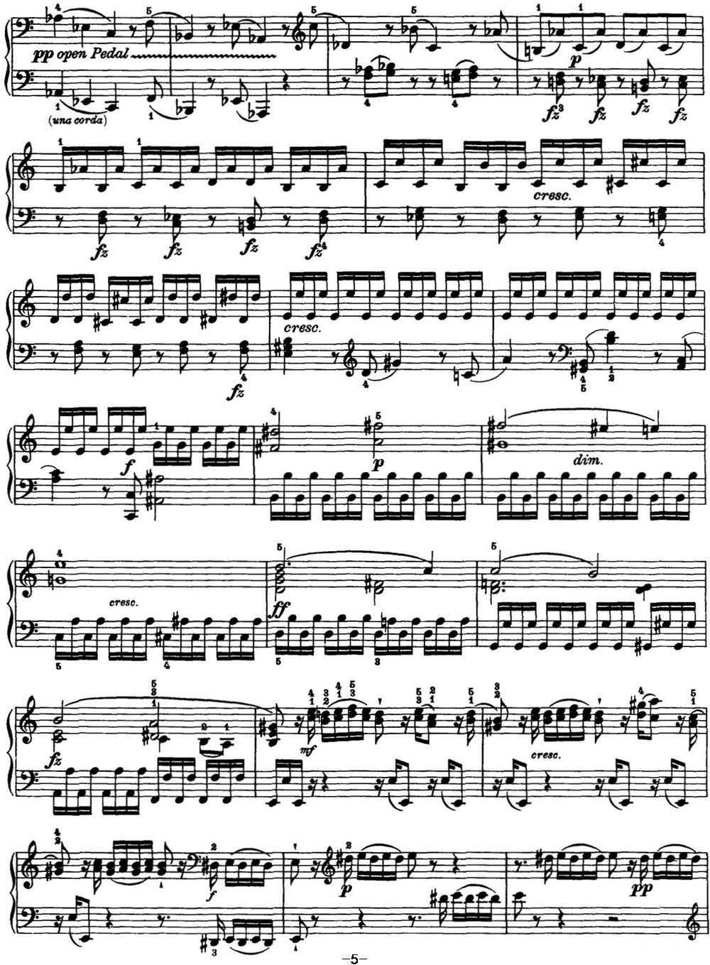 海顿 钢琴奏鸣曲 Hob XVI 50 in C major钢琴曲谱（图5）