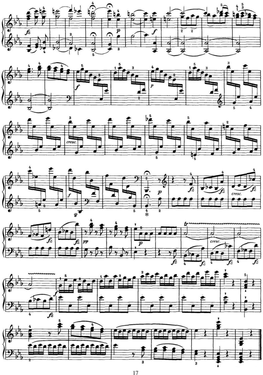 海顿 钢琴奏鸣曲 Hob XVI 52 in E-flat major钢琴曲谱（图17）