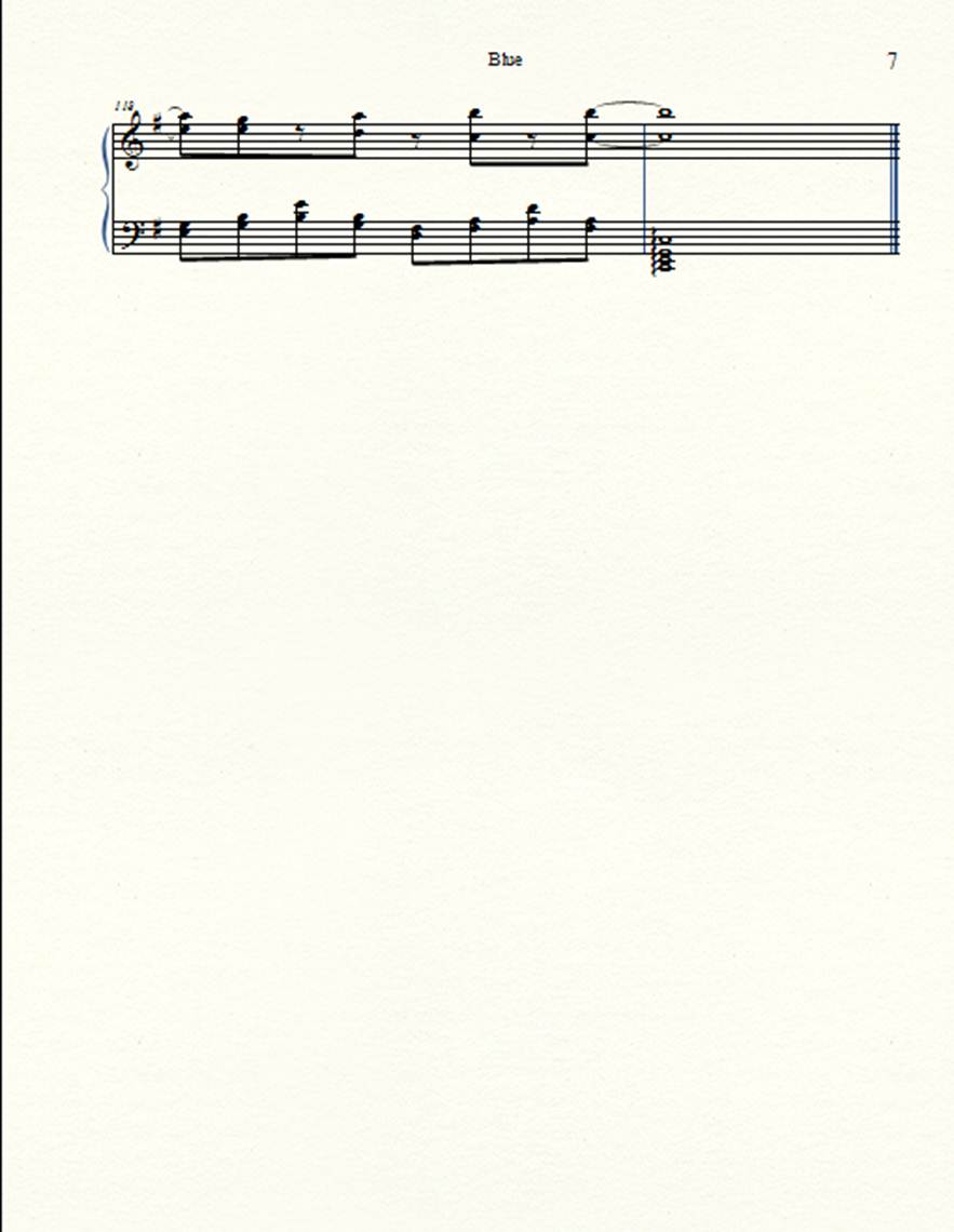 blue钢琴曲谱（图6）