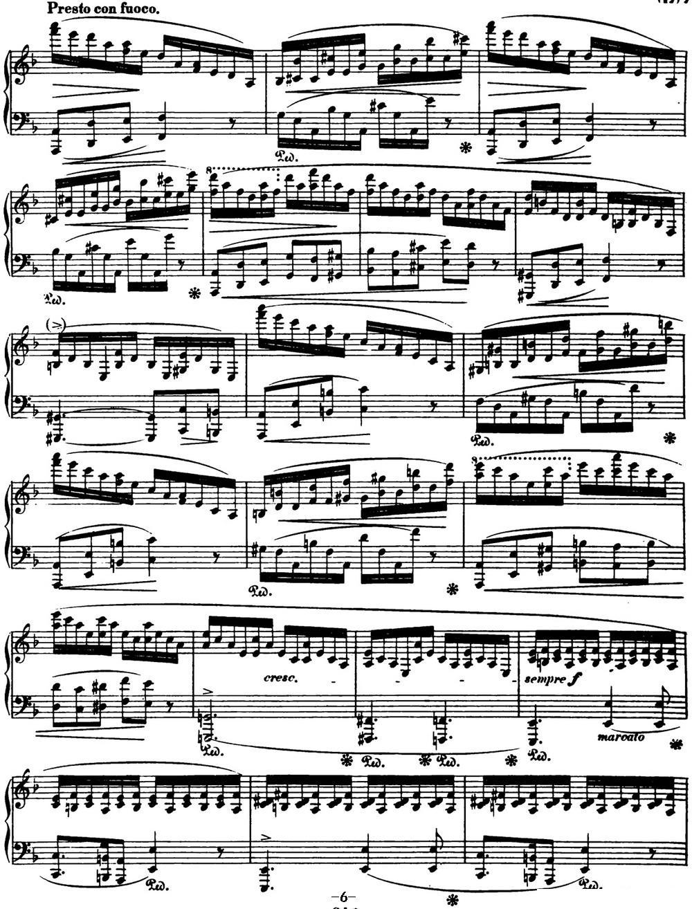 肖邦 叙事曲2 F大调 Chopin Ballade No.2 Op.38钢琴曲谱（图6）