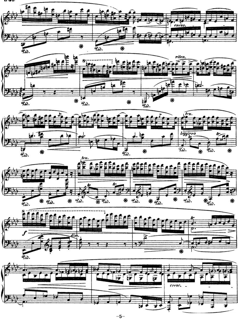 肖邦 叙事曲4 f小调 Chopin Ballade No.4 Op.52钢琴曲谱（图5）