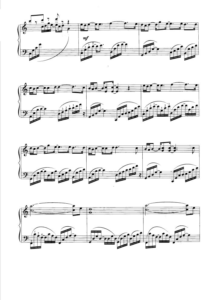印度之花钢琴曲谱（图2）