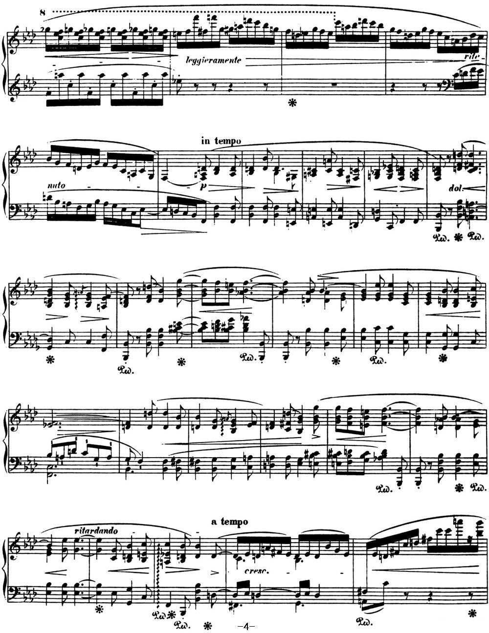 肖邦 叙事曲4 f小调 Chopin Ballade No.4 Op.52钢琴曲谱（图4）