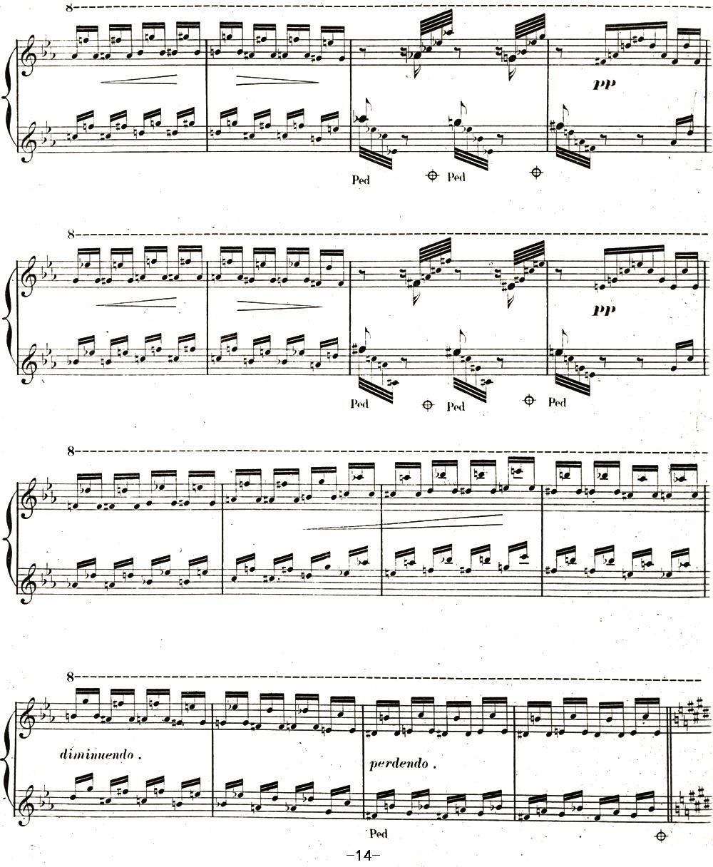 李斯特 旅游岁月 第二集遗补 威尼斯和拿波里 S.162 No.3 塔兰泰拉舞曲钢琴曲谱（图14）