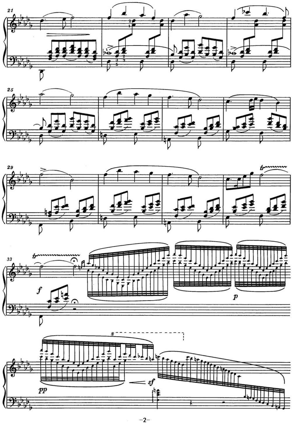 巴拉基列夫 改编钢琴曲《云雀》（格林卡）钢琴曲谱（图2）
