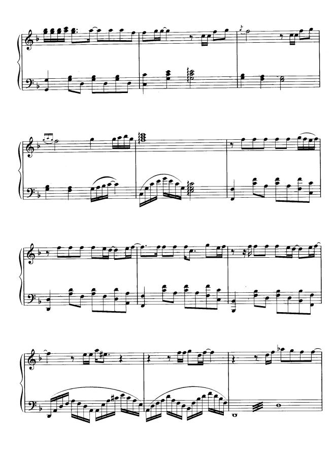 Aquarius钢琴曲谱（图5）