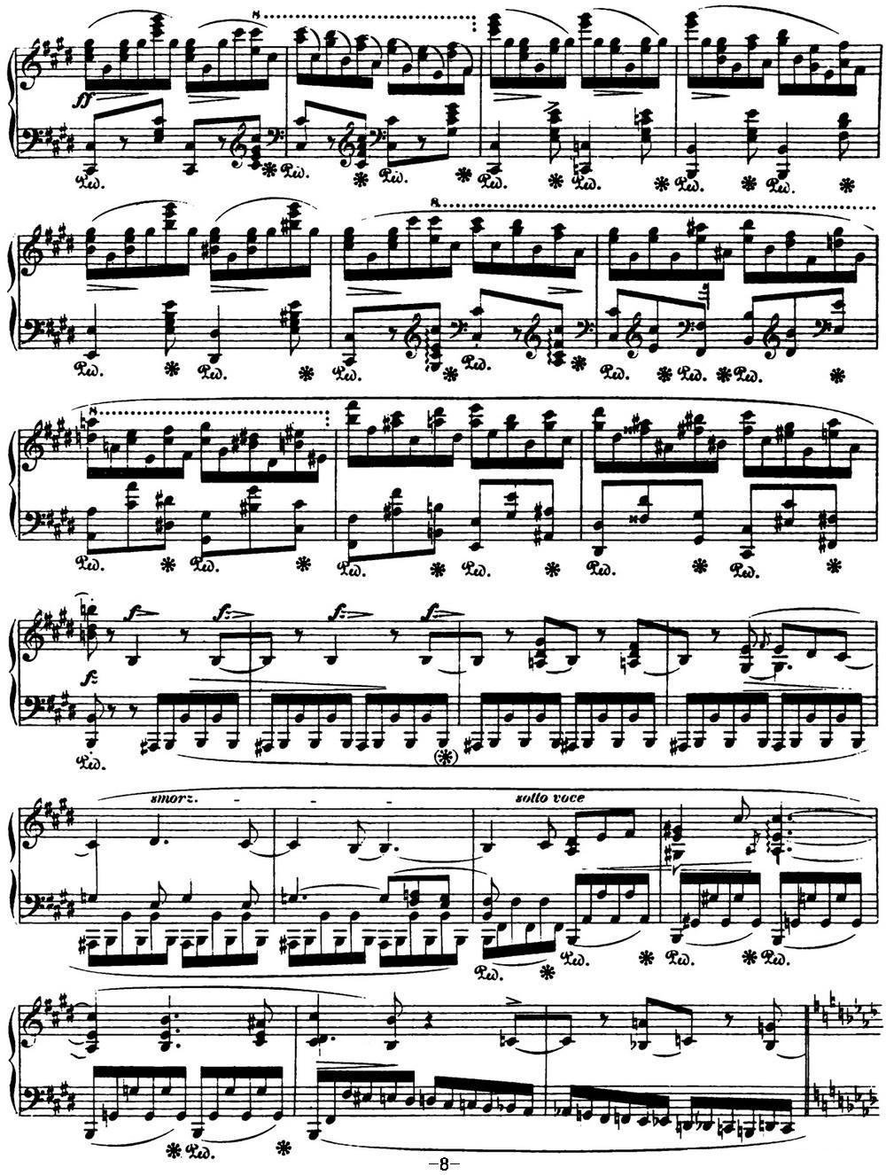 肖邦 叙事曲3 降A大调 Chopin Ballade No.3 Op.47钢琴曲谱（图8）