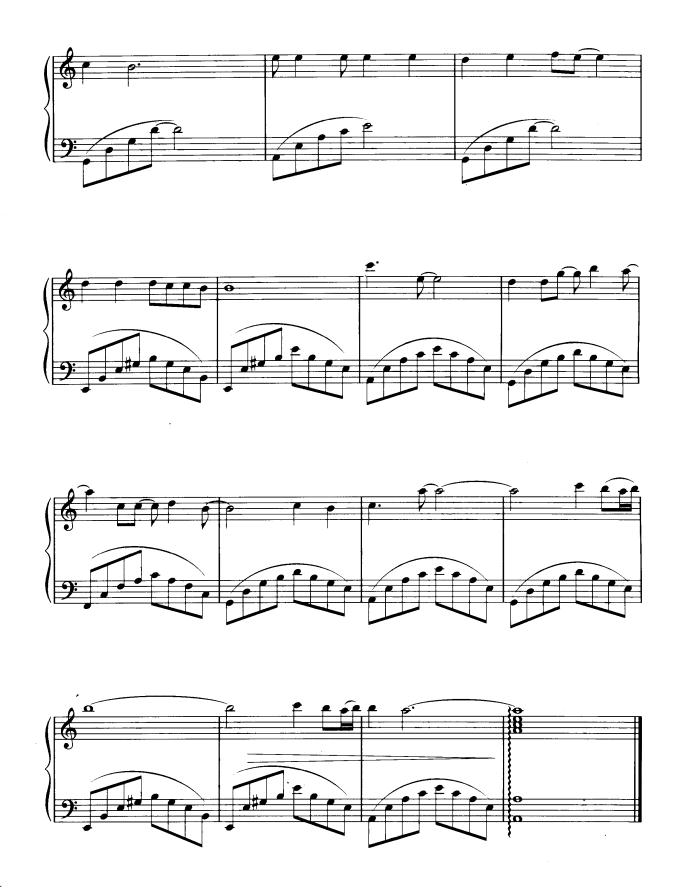 夜里钢琴曲谱（图8）