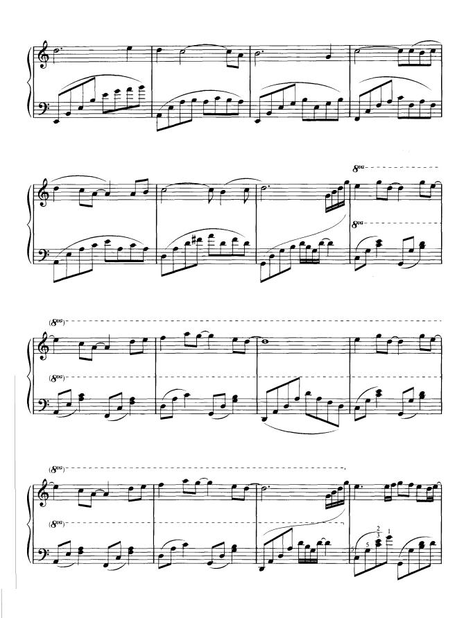 多变的风钢琴曲谱（图5）