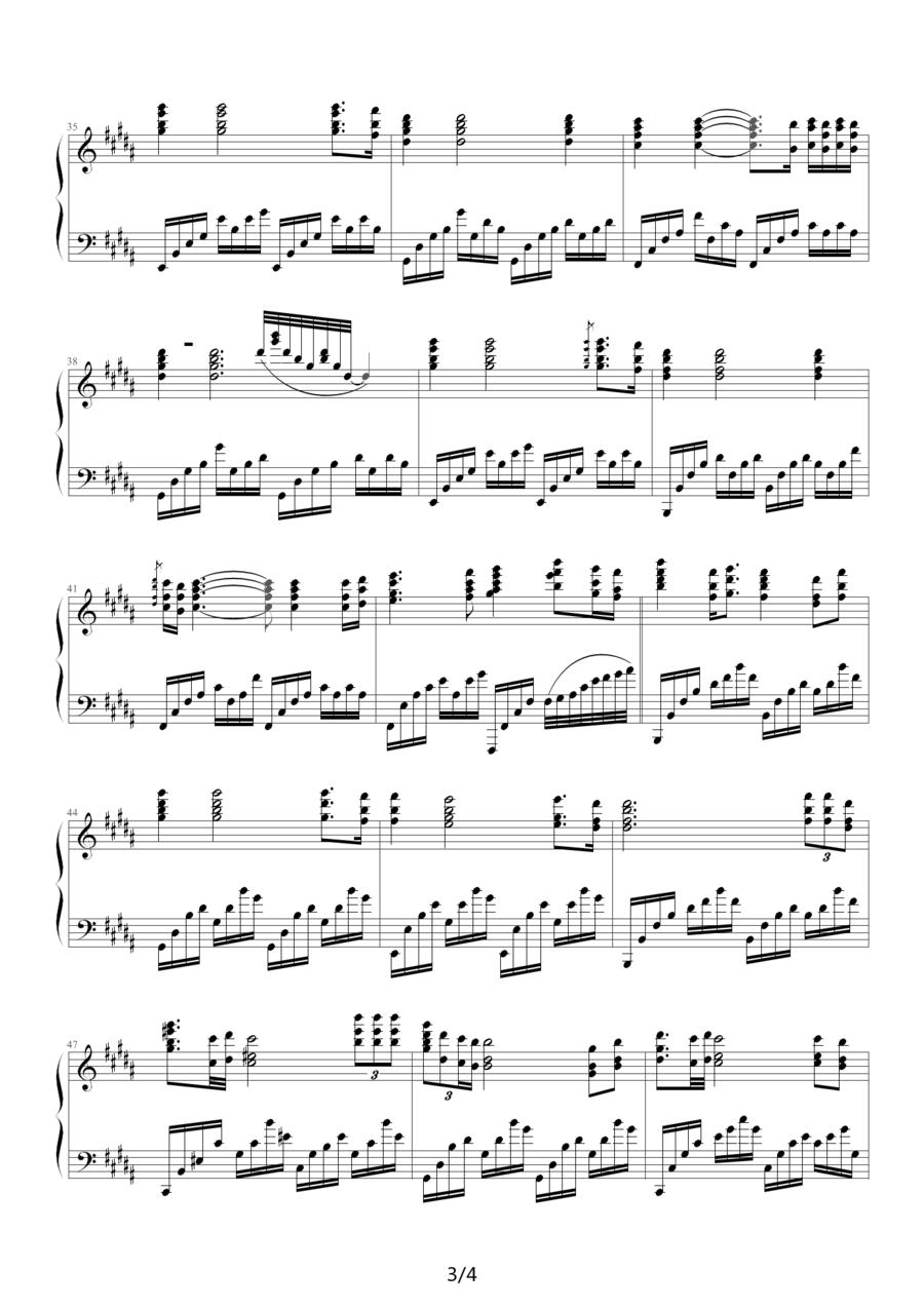 Sailing钢琴曲谱（图3）