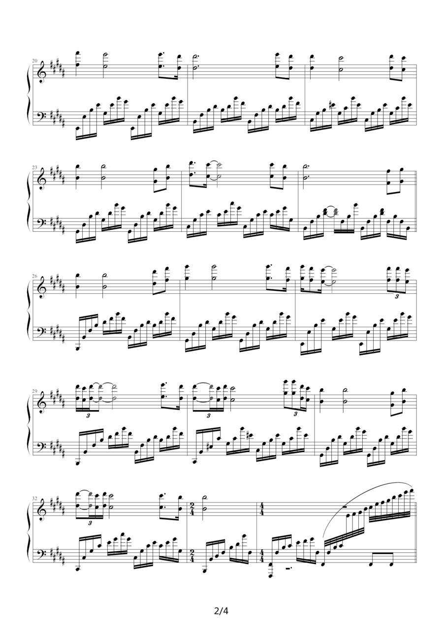Sailing钢琴曲谱（图2）
