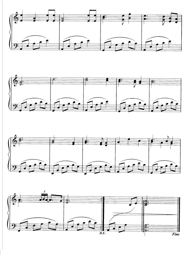雾笼故乡山钢琴曲谱（图5）