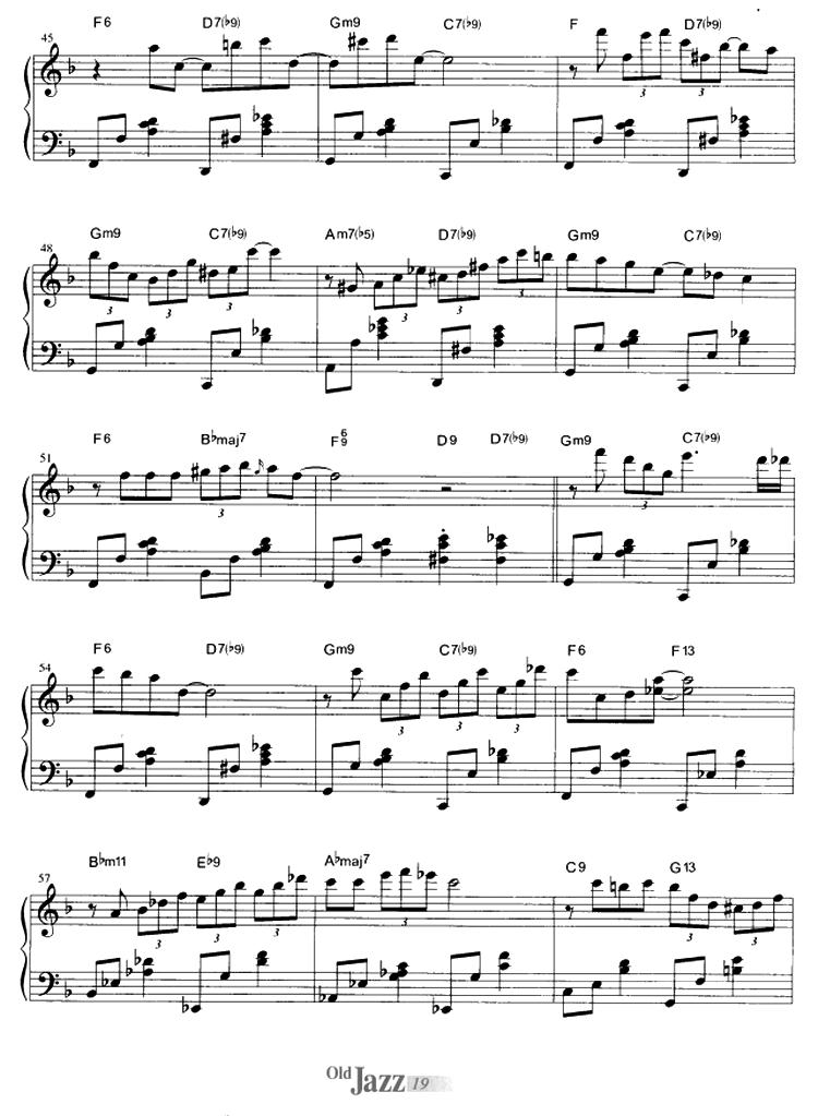 Blue Moon钢琴曲谱（图4）