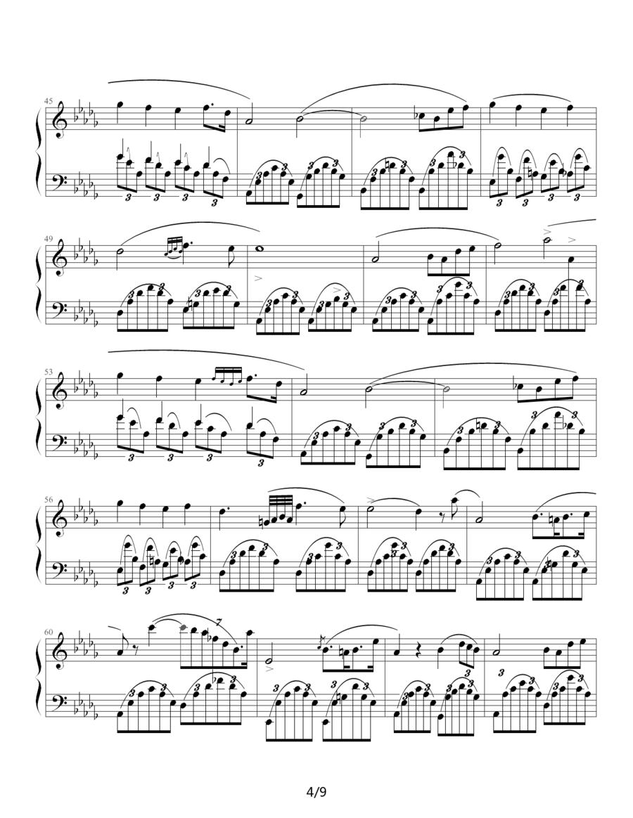 Fantasie Impromptu钢琴曲谱（图4）