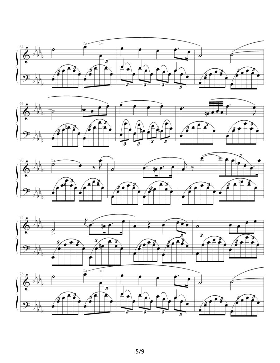 Fantasie Impromptu钢琴曲谱（图5）