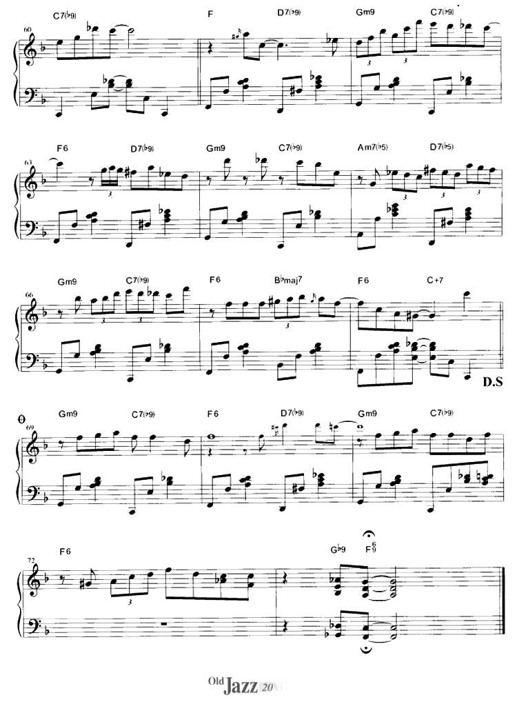 Blue Moon钢琴曲谱（图5）
