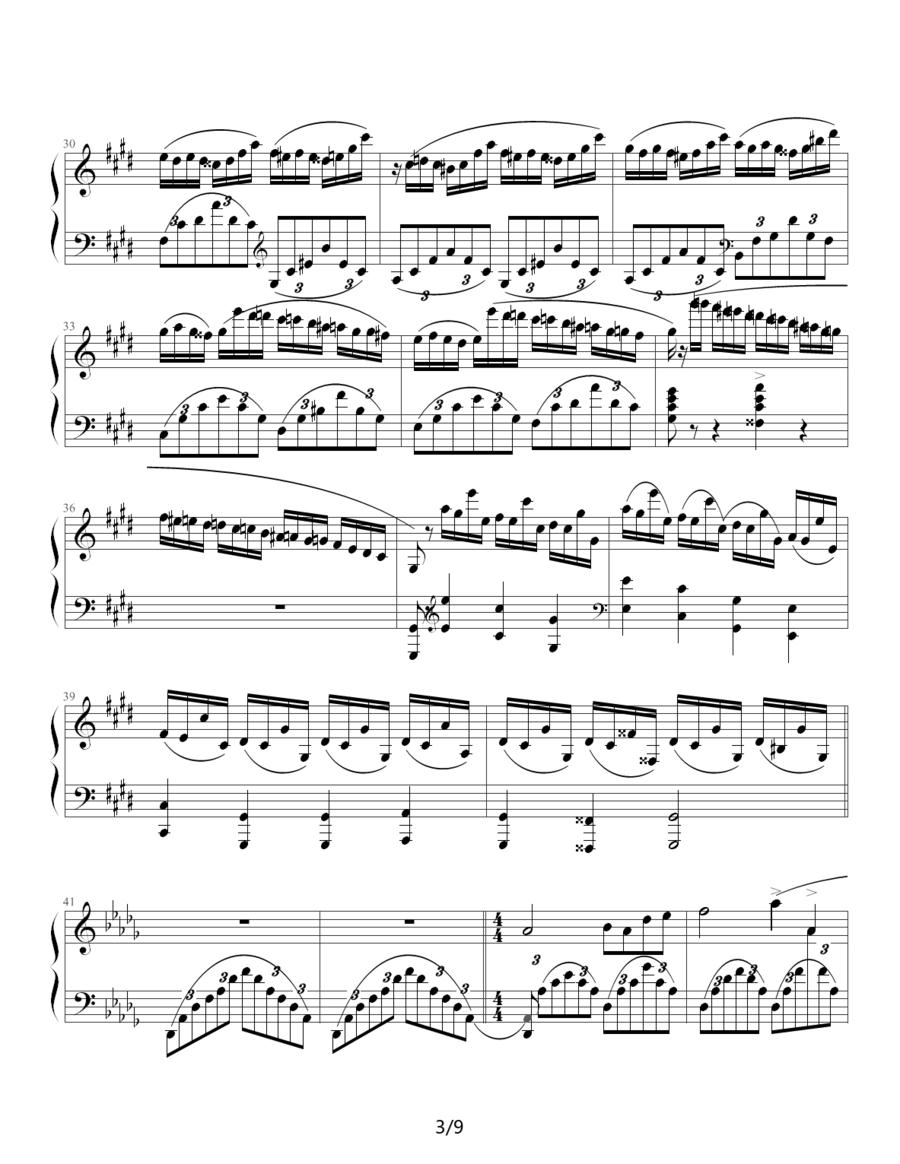 Fantasie Impromptu钢琴曲谱（图3）
