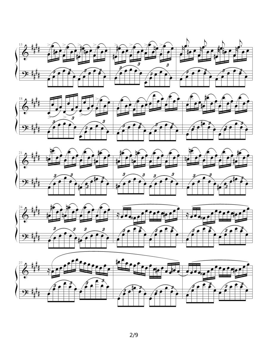 Fantasie Impromptu钢琴曲谱（图2）