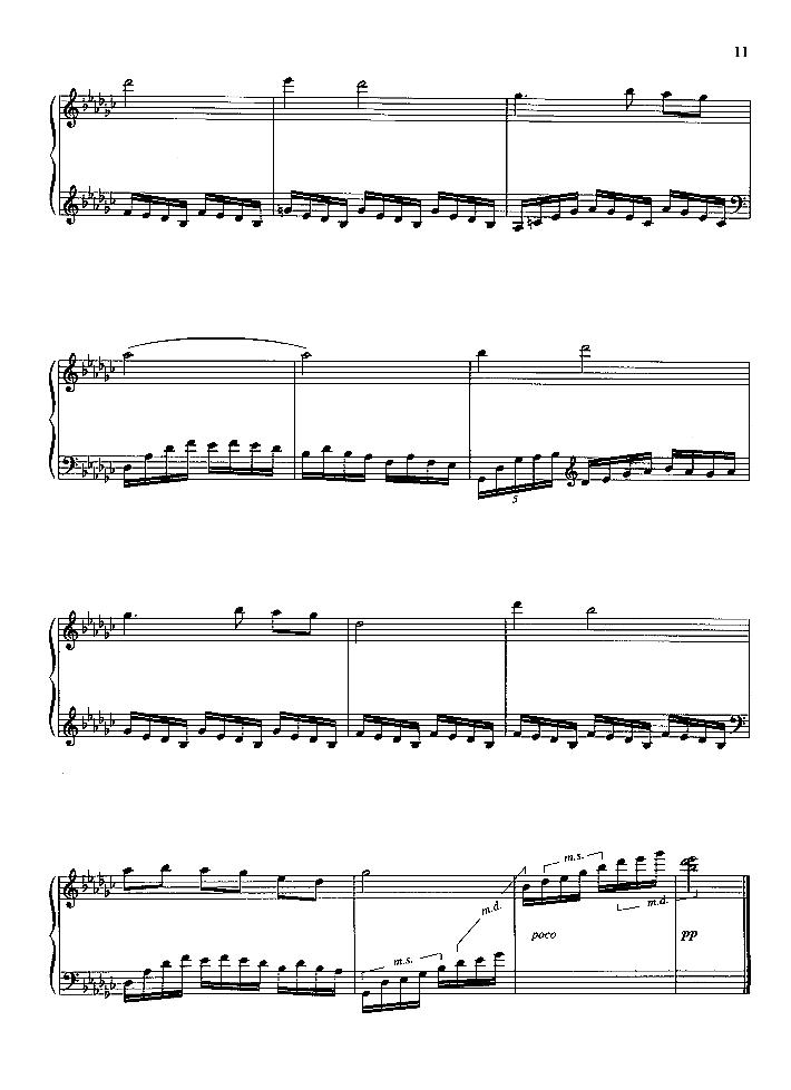 渔歌（闽南民歌）钢琴曲谱（图4）
