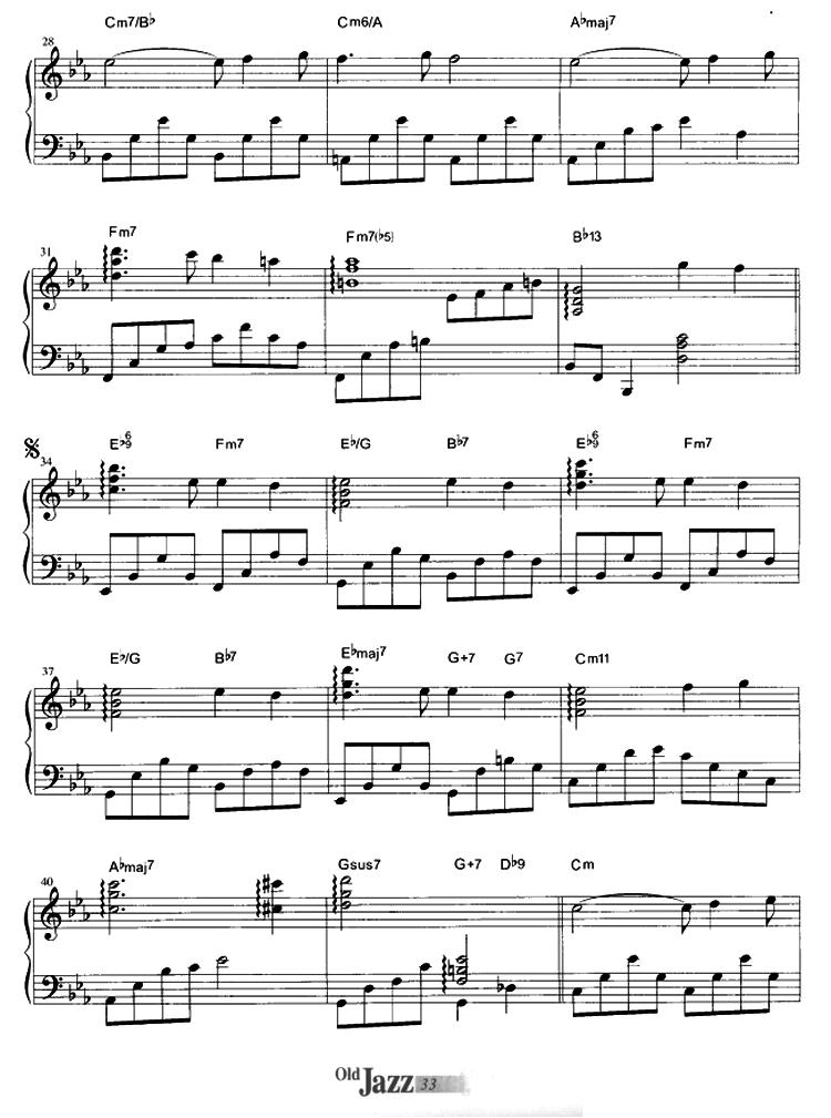 My Funny Valentine钢琴曲谱（图3）