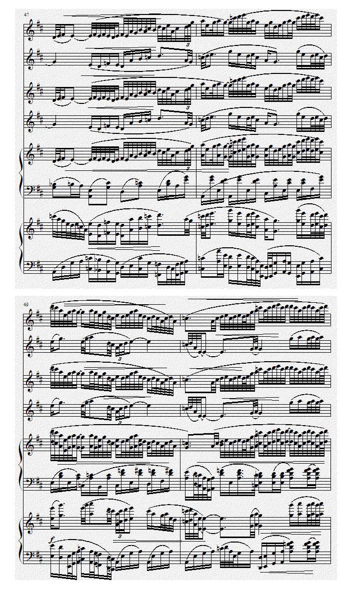 巴蜀风华情（二胡与双钢琴）钢琴曲谱（图9）