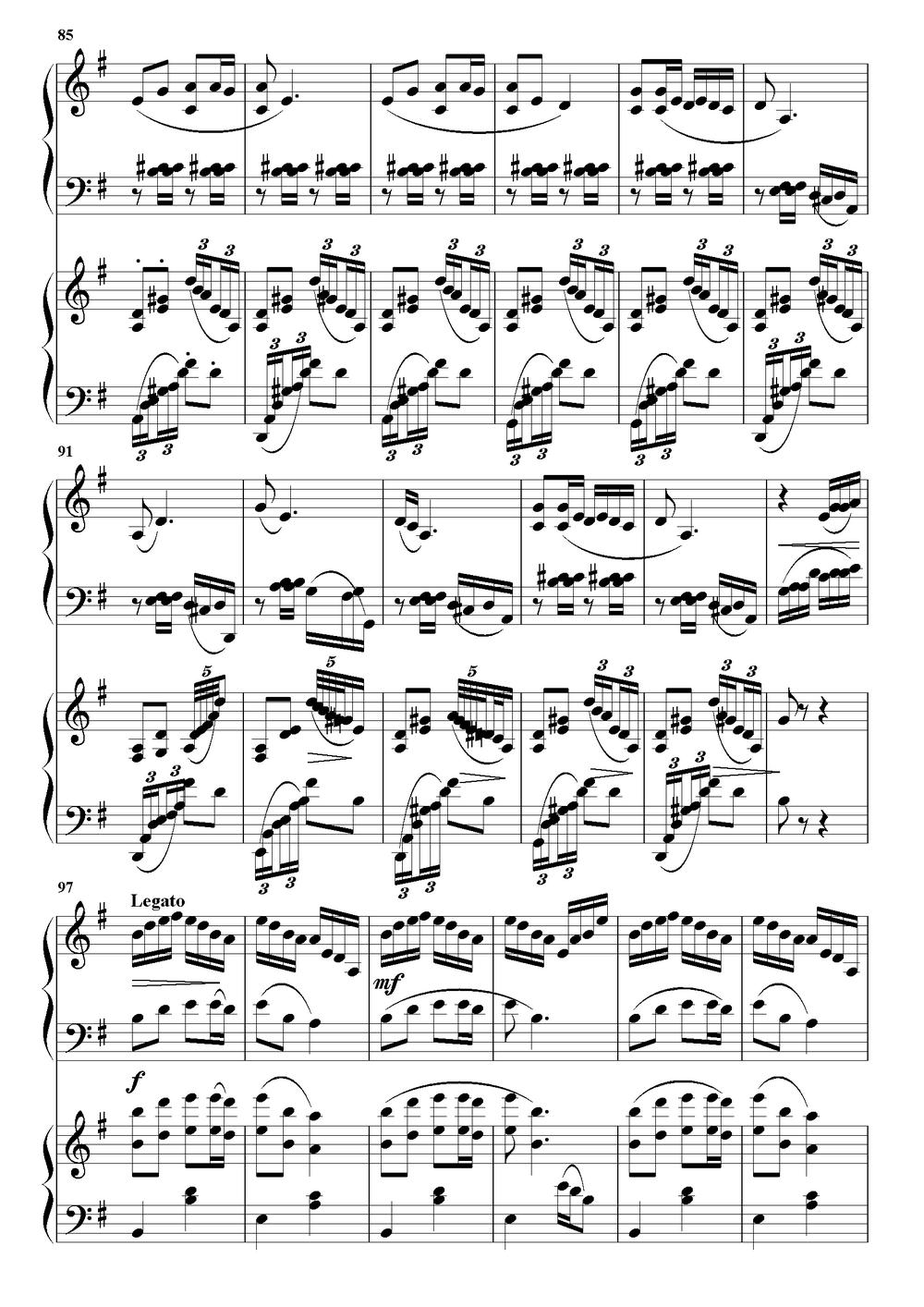 康定情歌（双钢琴重奏曲）钢琴曲谱（图6）