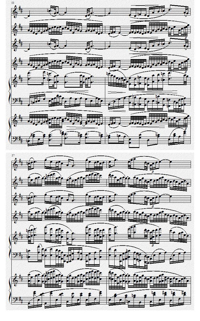 巴蜀风华情（二胡与双钢琴）钢琴曲谱（图11）