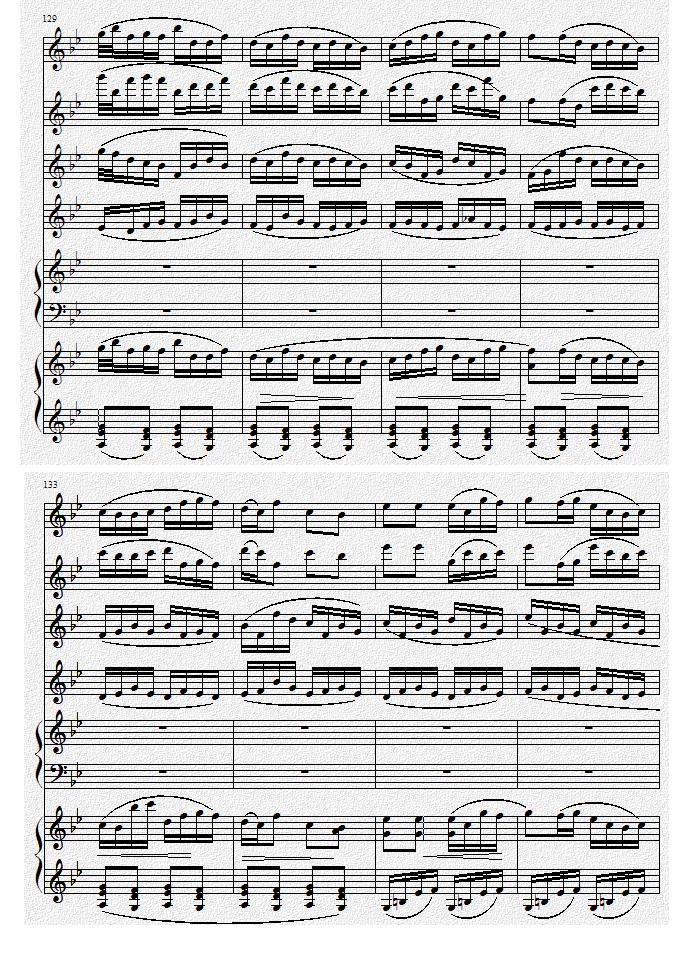 巴蜀风华情（二胡与双钢琴）钢琴曲谱（图21）