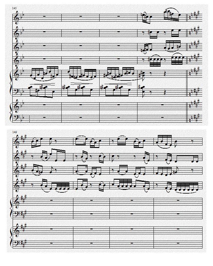巴蜀风华情（二胡与双钢琴）钢琴曲谱（图23）