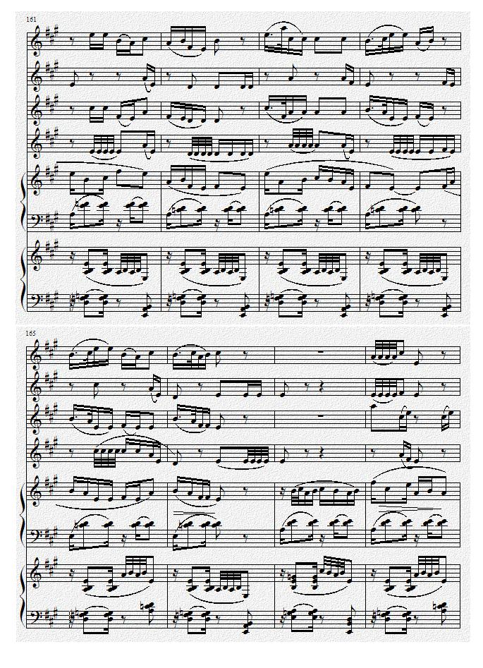 巴蜀风华情（二胡与双钢琴）钢琴曲谱（图25）