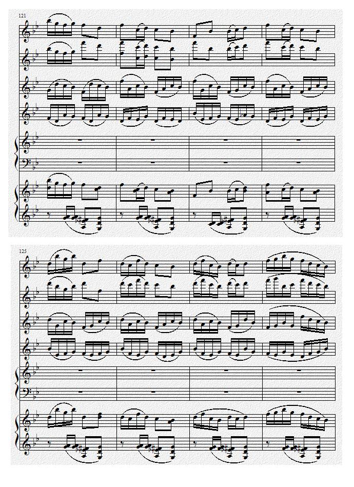 巴蜀风华情（二胡与双钢琴）钢琴曲谱（图20）