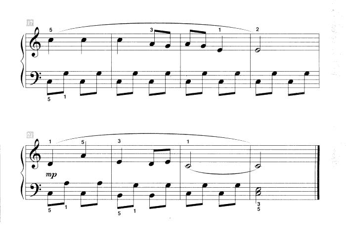 波斯市场（儿童古典钢琴小品）钢琴曲谱（图2）