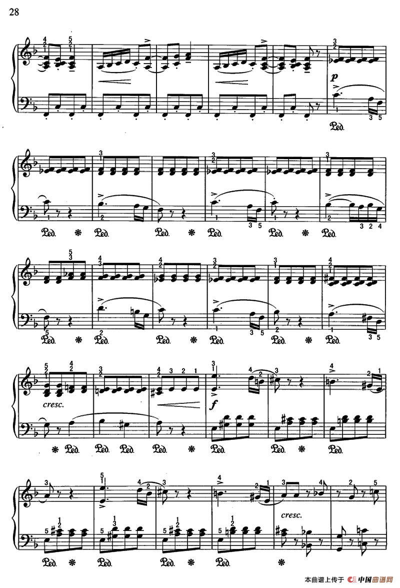 纺织歌钢琴曲谱（图2）