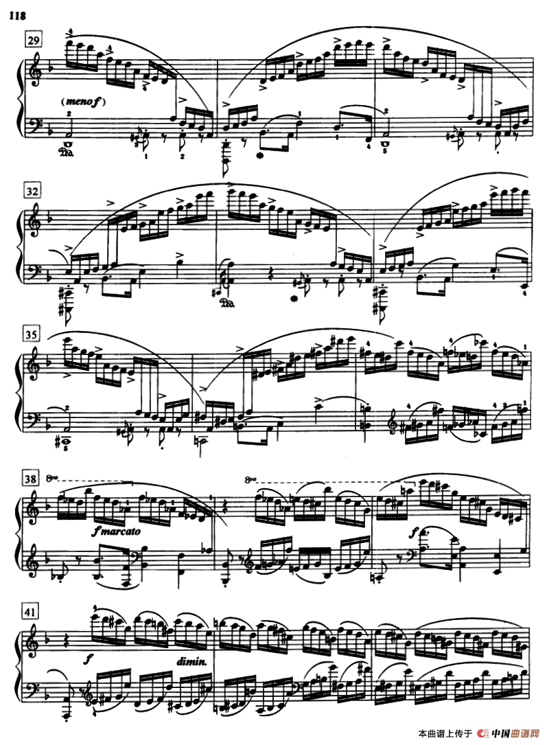 练习曲（Op.10.No.8）钢琴曲谱（图3）