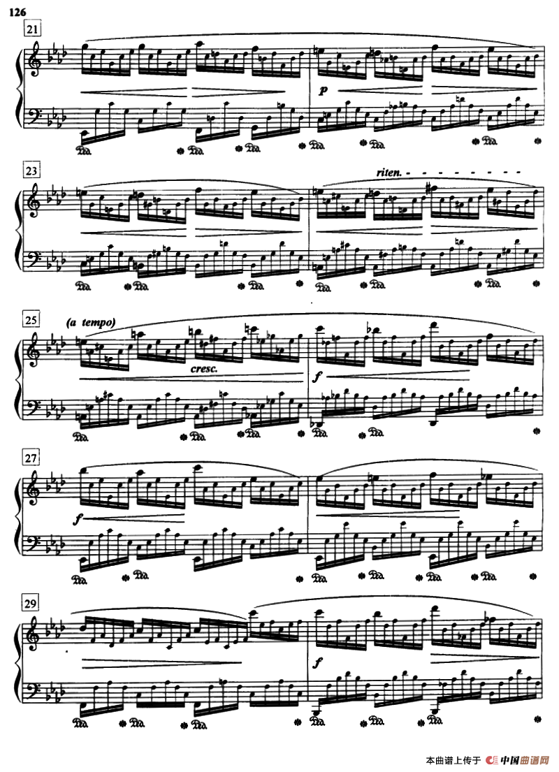 练习曲（Op.25.No.1）钢琴曲谱（图3）