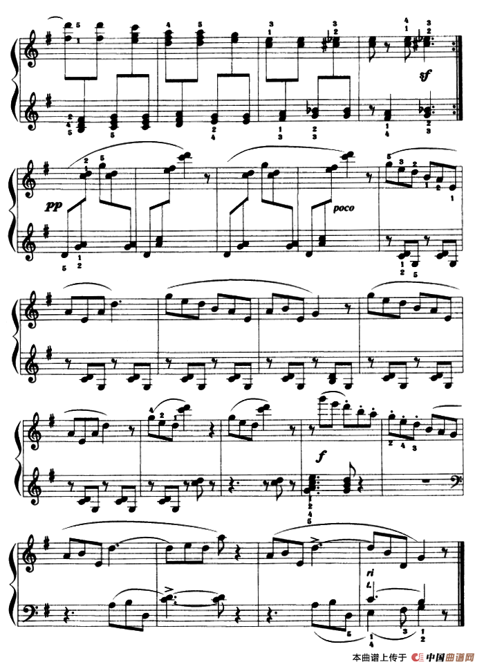 雪花钢琴曲谱（图2）