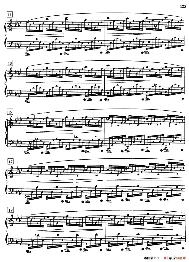 练习曲（Op.25.No.1）钢琴曲谱（图2）