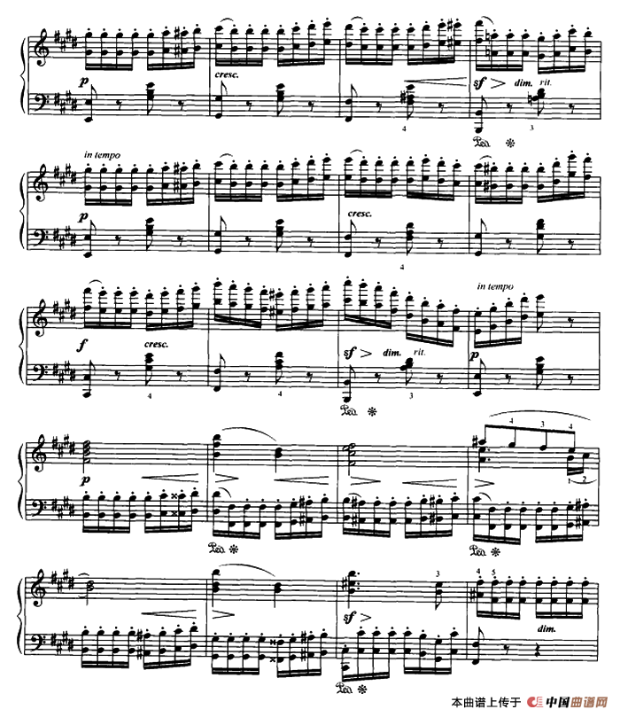 布格缪勒八度练习曲（Op.105 No.9）钢琴曲谱（图2）