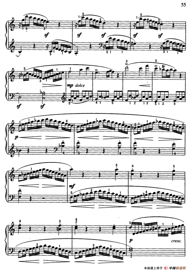 C大调小奏鸣曲第一乐章（莫扎特作曲版）钢琴曲谱（图4）
